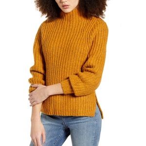 (NWT) LEITH mock neck chunky knit pullover sweater